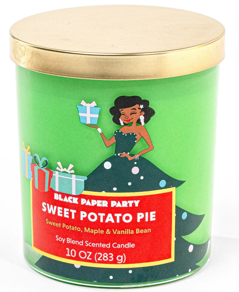 Black Paper Party Sweet Potato Pie Candle