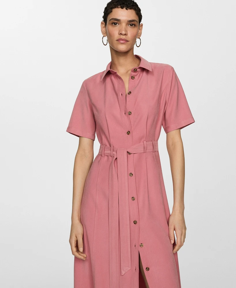 Mango Women's Bow Shirt Dress