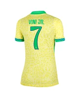 Nike Women's Vini Jr. Yellow Brazil National Team 2024 Home Replica Jersey