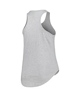 Profile Women's Heather Gray Alabama Crimson Tide Arch Logo Racerback Scoop Neck Tank Top