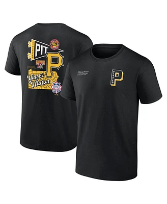 Fanatics Men's Black Pittsburgh Pirates Split Zone T-Shirt