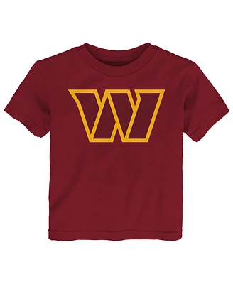 Outerstuff Toddler Burgundy Washington Commanders Primary Logo T-Shirt