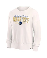 Fanatics Women's Cream Golden State Warriors Close the Game Pullover Sweatshirt