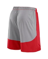 Fanatics Men's Red/Gray Los Angeles Angels Go Hard Shorts