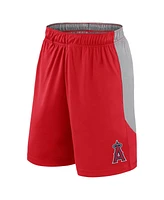 Fanatics Men's Red/Gray Los Angeles Angels Go Hard Shorts