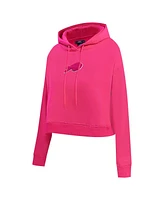 Pro Standard Women's Pink Buffalo Bills Triple Cropped Fleece Pullover Hoodie