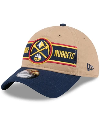 New Era Men's Tan/Navy Denver Nuggets 2024 Nba Draft 9TWENTY Adjustable Hat