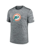 Nike Men's Gray Miami Dolphins Velocity Alternate Logo Performance T-Shirt