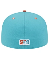 New Era Men's Turquoise Tulsa Drillers Theme Night Raft 59FIFTY Fitted Hat