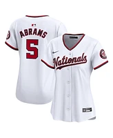 Nike Women's Cj Abrams White Washington Nationals Home Limited Player Jersey