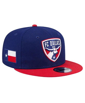 New Era Men's Blue Fc Dallas 2024 Jersey Hook 9FIFTY Snapback Hat