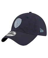 New Era Men's Navy Sporting Kansas City 2024 Jersey Hook 9TWENTY Adjustable Hat