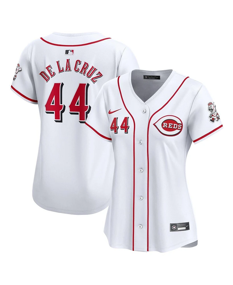 Nike Women's Elly De La Cruz White Cincinnati Reds Home Limited Player Jersey