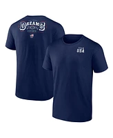 Fanatics Men's Navy Team Usa Dreams Are Made Here T-Shirt