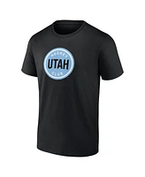 Fanatics Men's Black Utah Hockey Club Draft Logo T-Shirt