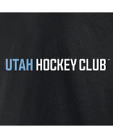 Fanatics Men's Black Utah Hockey Club Wordmark Logo T-Shirt