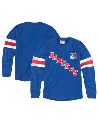 American Needle Men's Blue New York Rangers Sudbury Long Sleeve T-Shirt