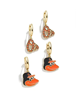 Baublebar Baltimore Orioles 2-Pack Hoops Earrings Set