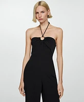 Mango Women's Ring Halter Jumpsuit