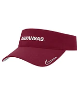 Nike Men's Cardinal Arkansas Razorbacks 2024 Sideline Ace Performance Adjustable Visor Hat