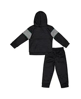 Colosseum Toddler Black Michigan State Spartans Grizworld Fleece Pullover Hoodie and Sweatpants Set