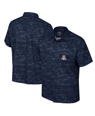 Colosseum Men's Navy Arizona Wildcats Ozark Button-Up Shirt