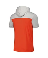 New Era Men's Orange Baltimore Orioles Active Brushed Hoodie T-Shirt