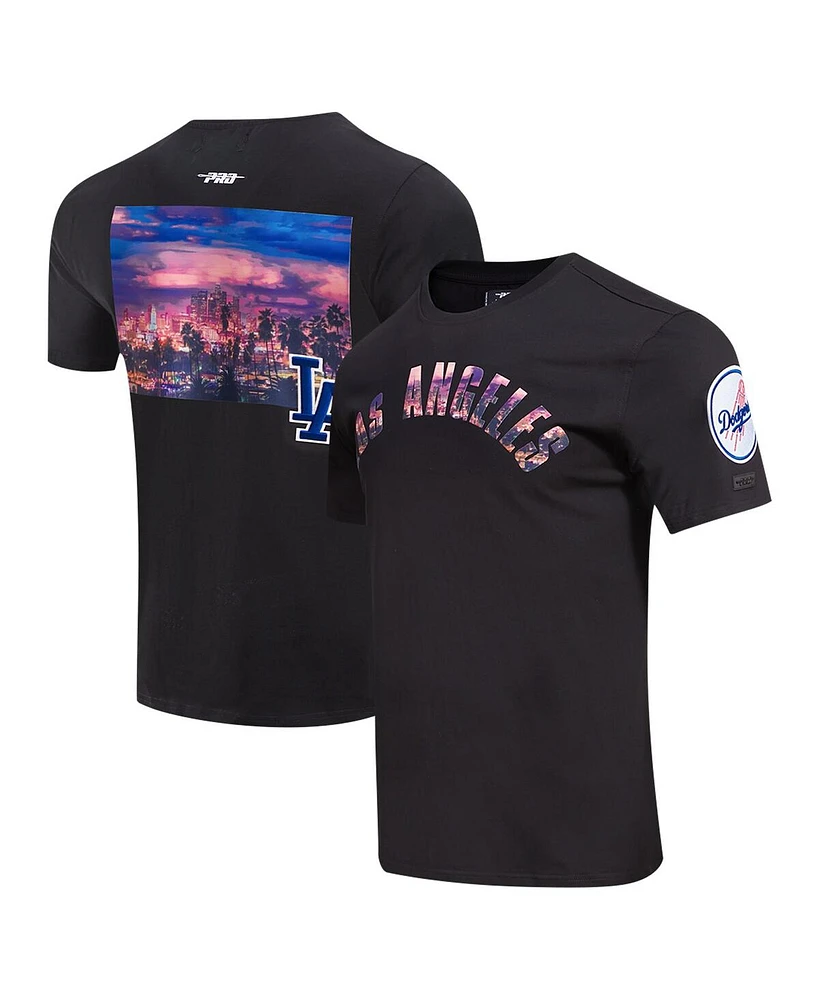 Pro Standard Men's Black Los Angeles Dodgers Cityscape T-Shirt