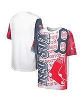 Outerstuff Big Boys and Girls White Boston Red Sox Impact Hit Bold T-Shirt