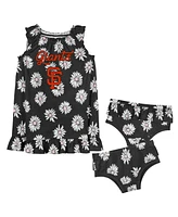 Fanatics Baby Boys and Girls Black San Francisco Giants Hop Skip Diaper Cover Set