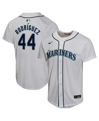 Nike Big Boys and Girls Julio Rodriguez White Seattle Mariners Home Game Player Jersey