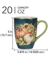 Certified International Autumn Breeze Mugs, Set of 4