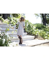 Hope & Henry Baby Girls Quilted Ponte Riding Dress