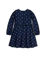 Hope & Henry Big Girls Long Sleeve Ruffle Waist Dress