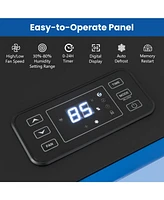 Slickblue 215 Pints 8000 Sq.Ft Commercial Dehumidifier For Home and Basement with 24H Timer-Blue