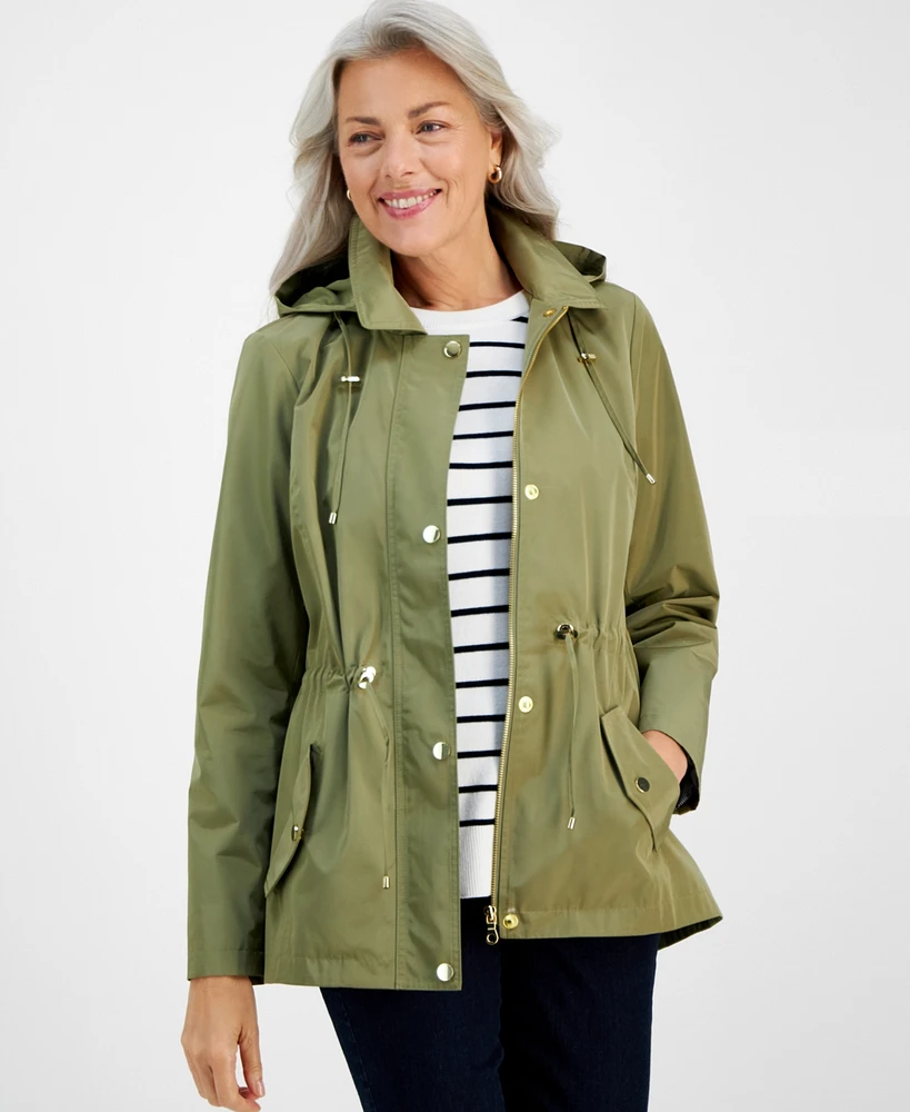 Style & Co Women's Hooded Anorak, Pp-4X