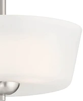 Designers Fountain Malone 12" Metal 2 Light Semi Flush