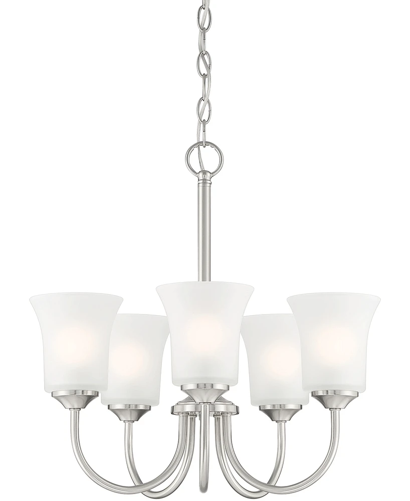 Designers Fountain Bronson 20.25" Metal 5 Light Chandelier