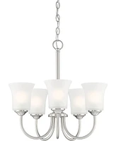 Designers Fountain Bronson 20.25" Metal 5 Light Chandelier