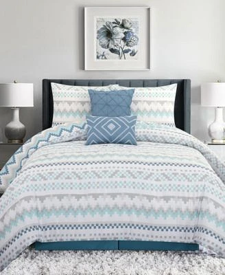 Closeout Stratford Park Nereida Geometric Comforter Sets