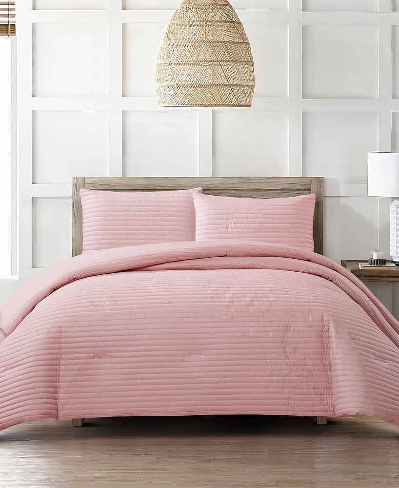 Stratford Park Felicia Stripes 3-Pc. Comforter Set, Queen