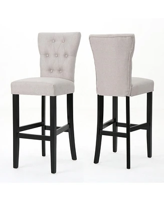 Simplie Fun Plush And Stylish Barstools With Handmade Detailing (Set Of 2)