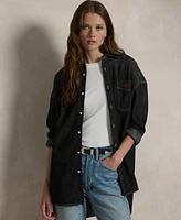 Polo Ralph Lauren Women's LA28 Olympic Oversize-Fit Denim Shirt