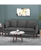 Streamdale Furniture Contemporary 3-Seater Sofa With Accent Pillows