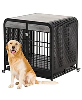 Streamdale Furniture Premium Dog Crate Table: Durable, Secure, Movable, Non-Toxic, Easy Assembly