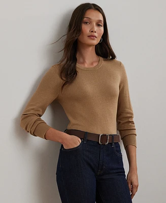Lauren Ralph Petite Cotton-Blend Sweater