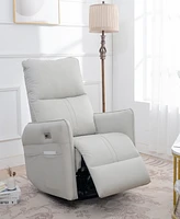 Streamdale Furniture 270° Power Swivel Glider Recliner with Usb Ports