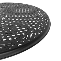 Streamdale Furniture 48" Cast Aluminum Patio Table w/ Umbrella Hole