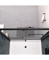 Streamdale Furniture Bypass Shower Door, 56"-60"W x 74"H, Tempered Glass