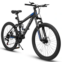 Streamdale Furniture 26" Mountain Bike: 21-Speed, Disc Brakes, Suspension